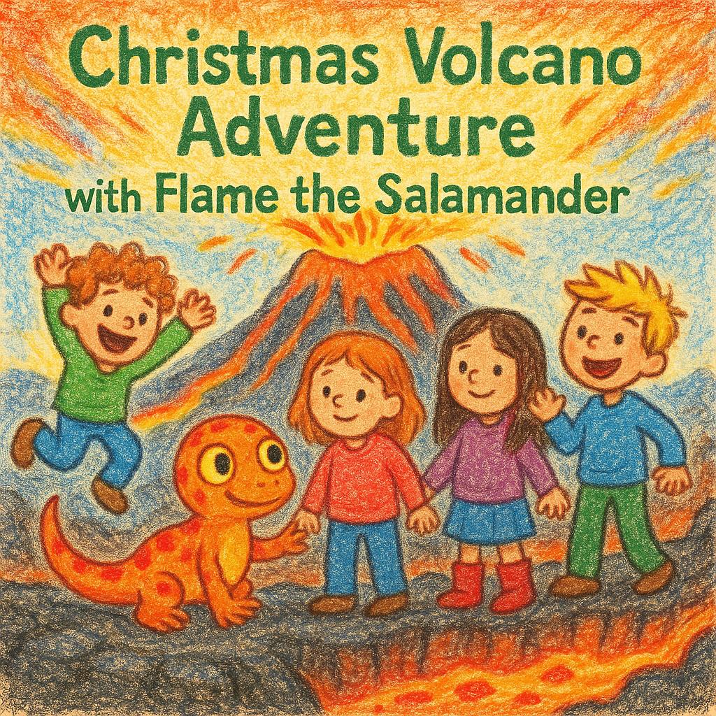 Christmas Volcano Adventure with Flame the Salamander