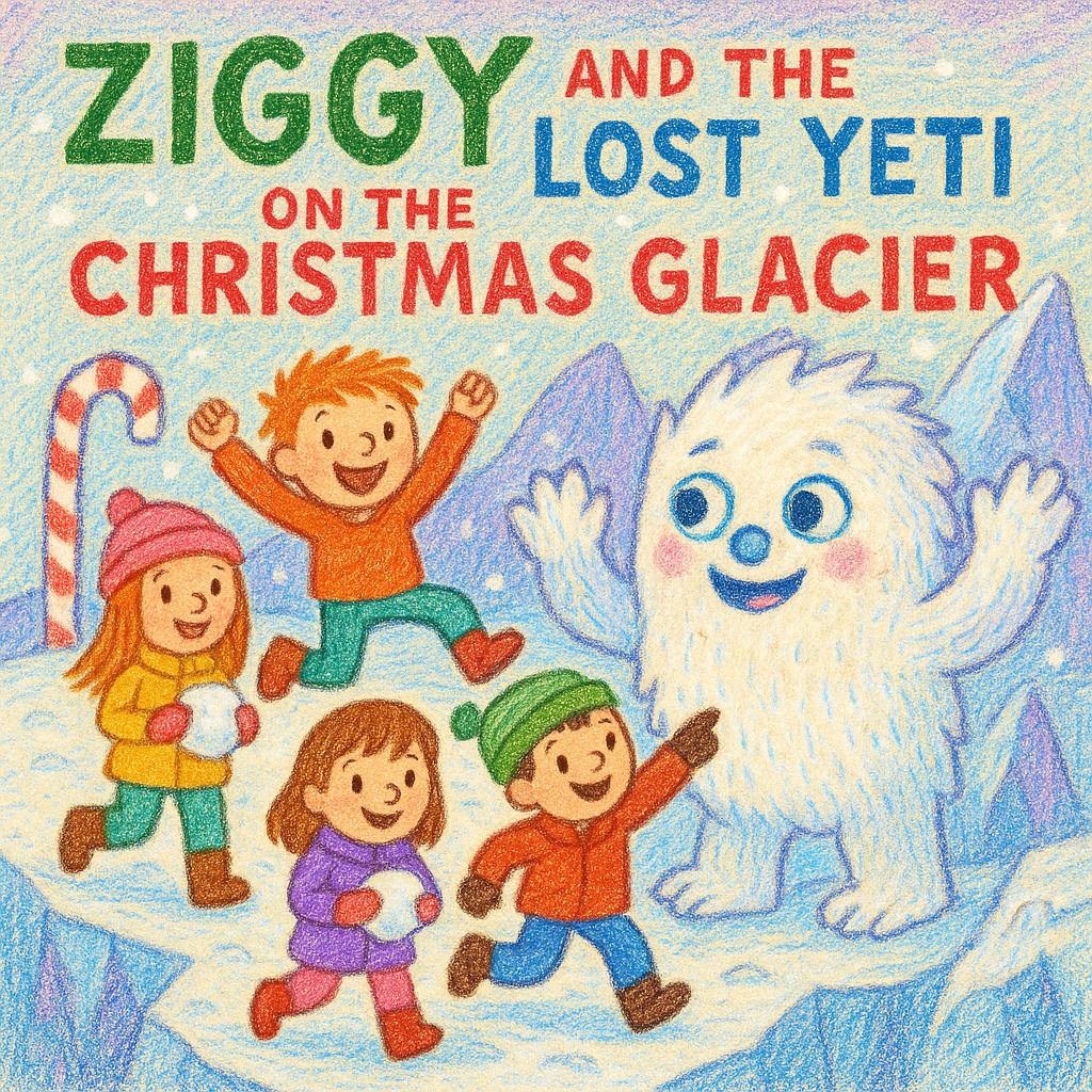 Ziggy and the Lost Yeti on the Christmas Glacier