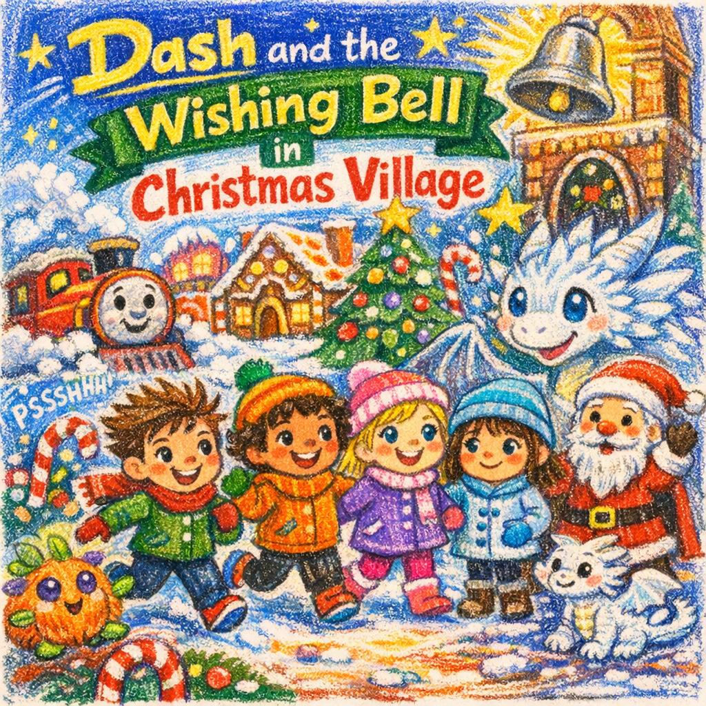 Dash and the Wishing Bell in Christmas Village