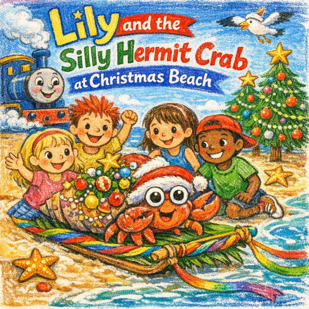 Lily and the Silly Hermit Crab at Christmas Beach