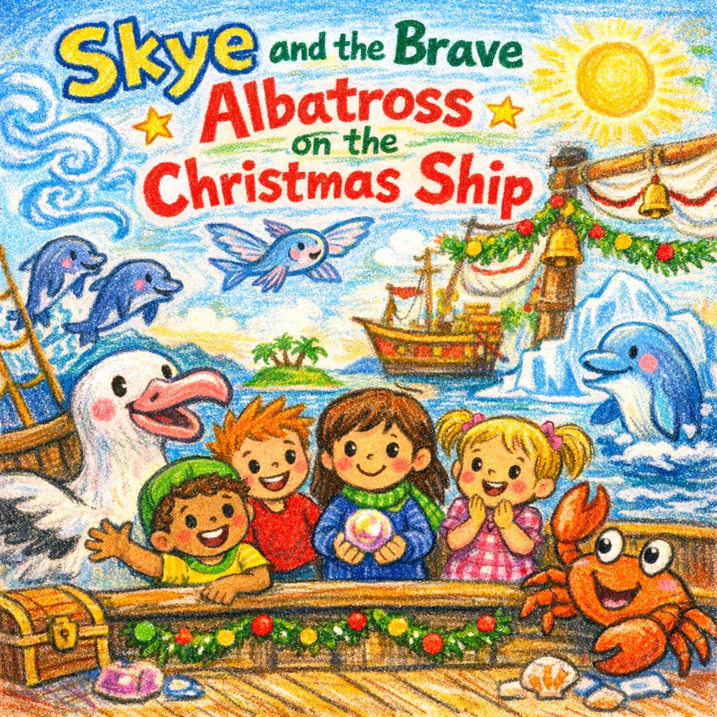 Skye and the Brave Albatross on the Christmas Ship