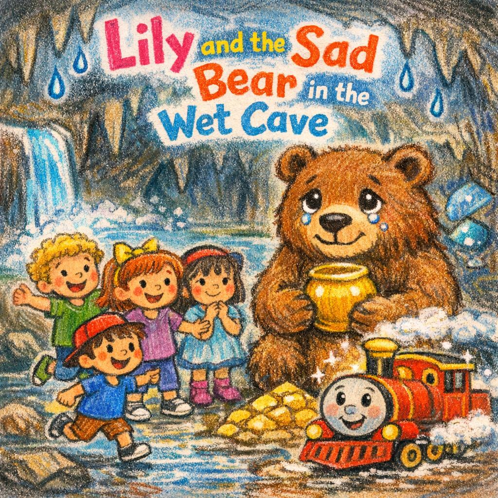 Lily and the Sad Bear in the Wet Cave