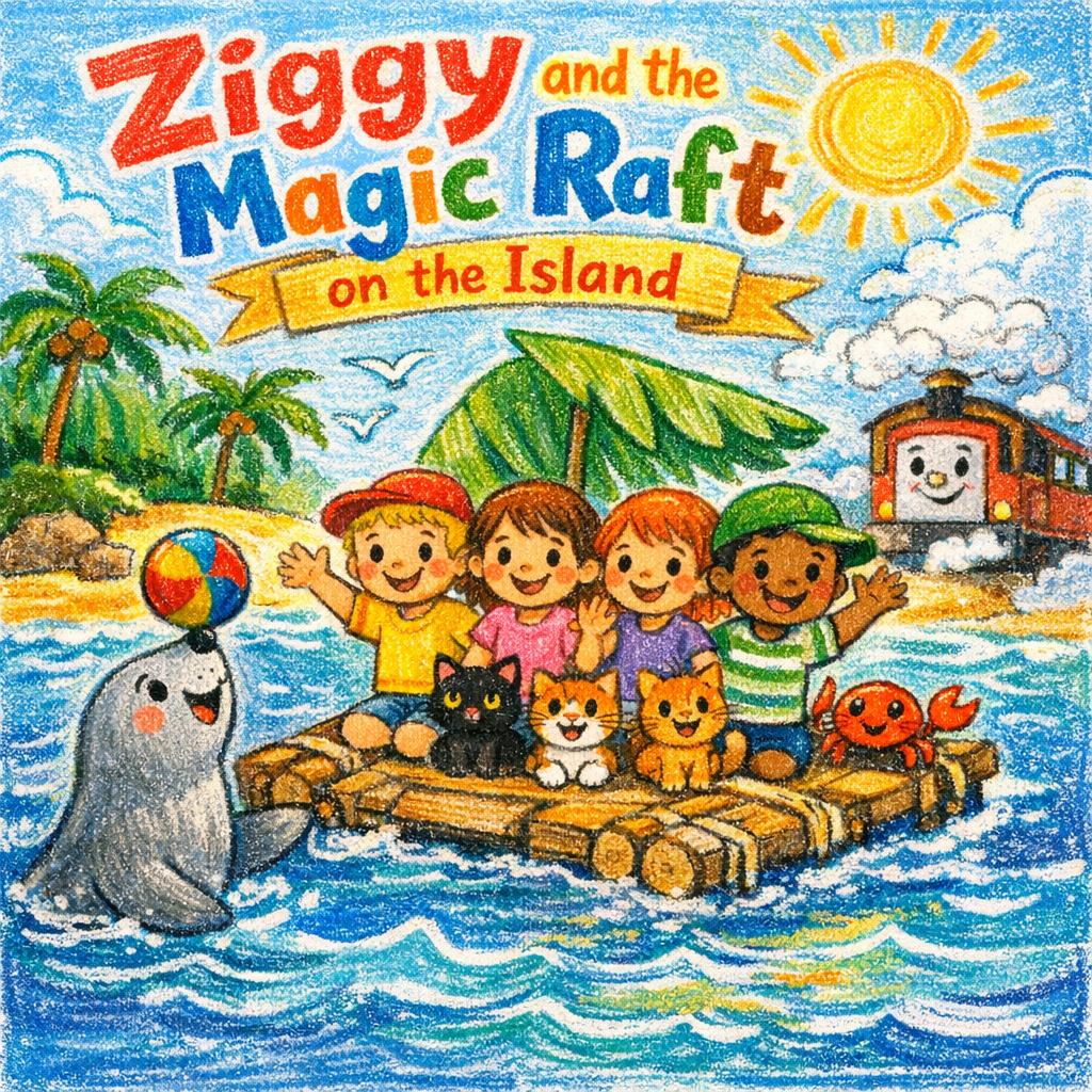Ziggy and the Magic Raft on the Island