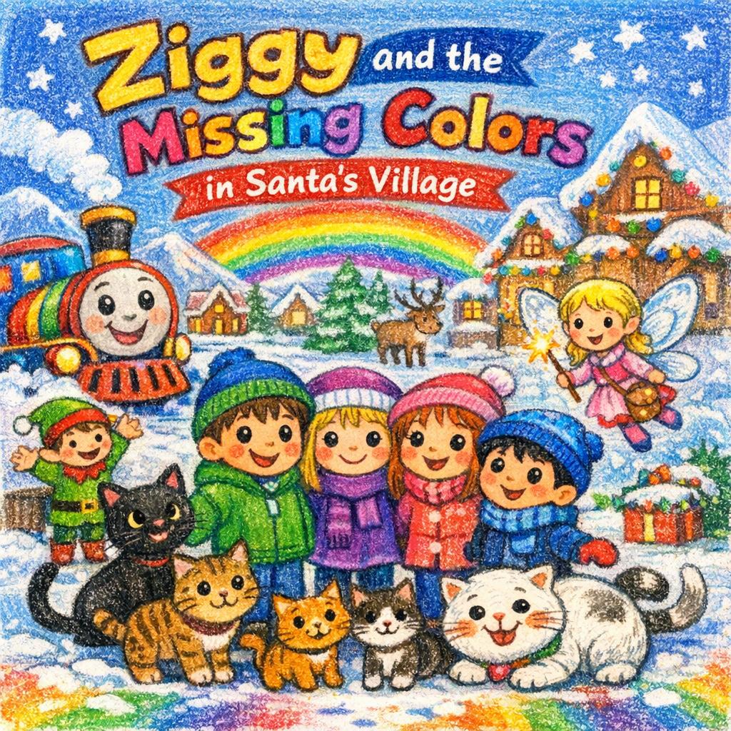 Ziggy and the Missing Colors in Santa's Village