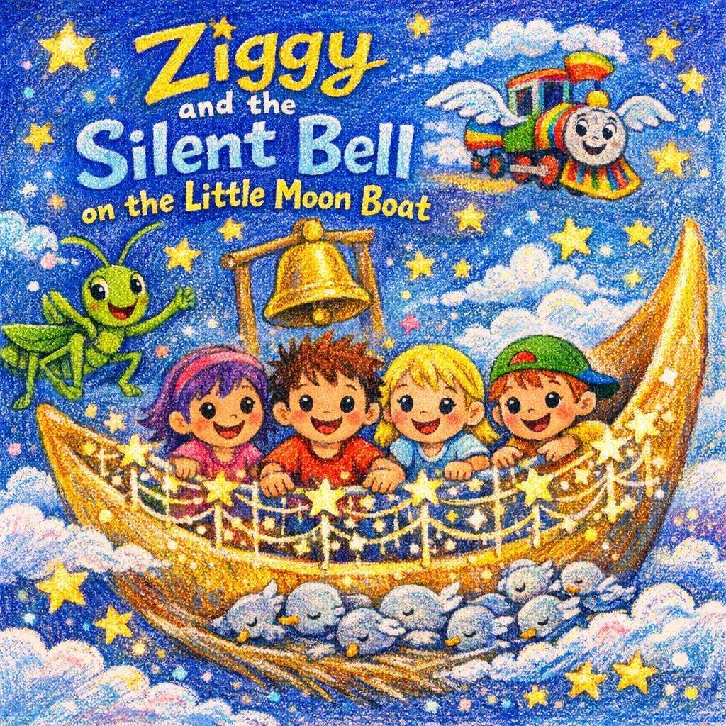 Ziggy and the Silent Bell on the Little Moon Boat
