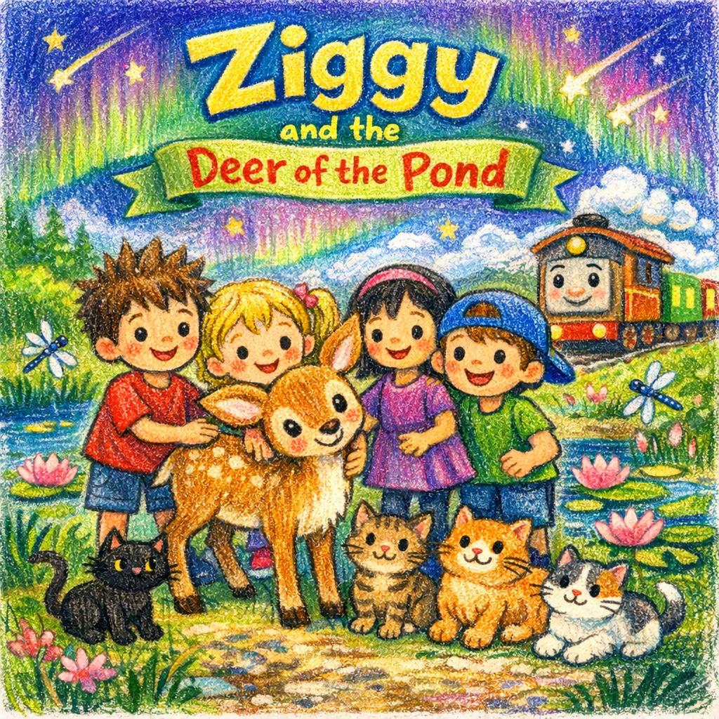 Ziggy and the Deer of the Pond