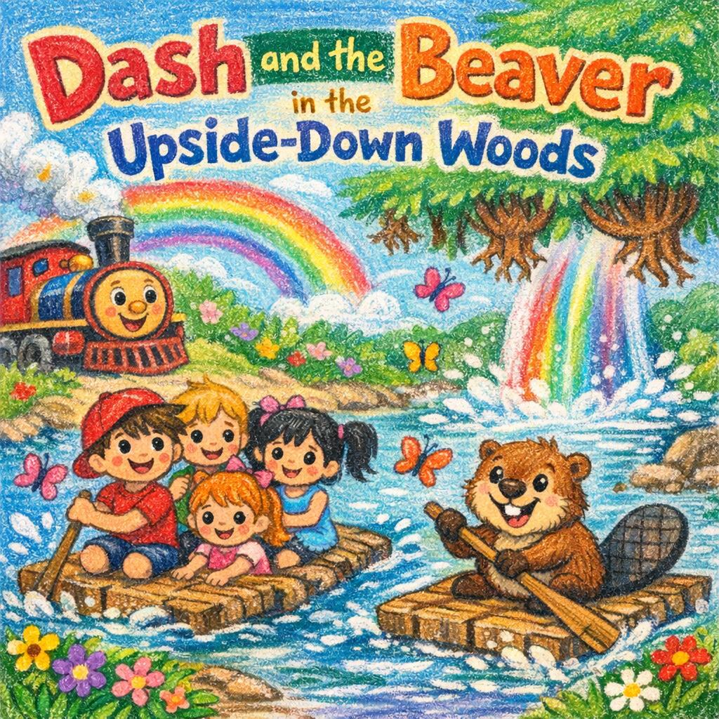 Dash and the Beaver in the Upside-Down Woods