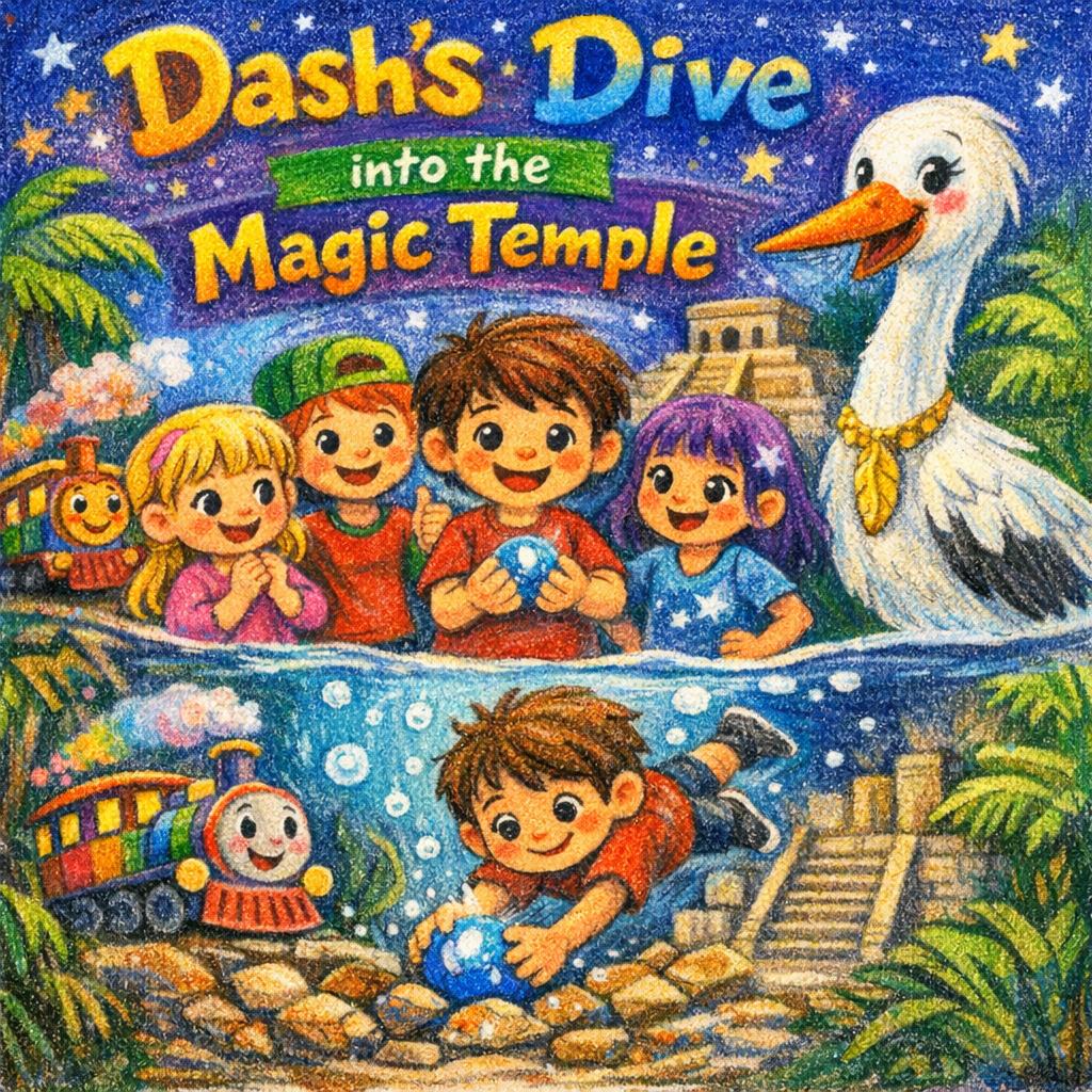 Dash's Dive into the Magic Temple