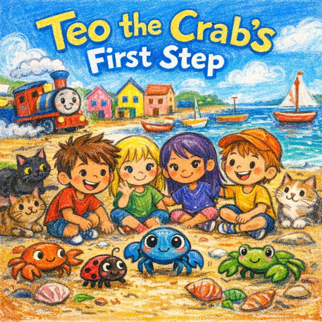 Teo the Crab's First Step